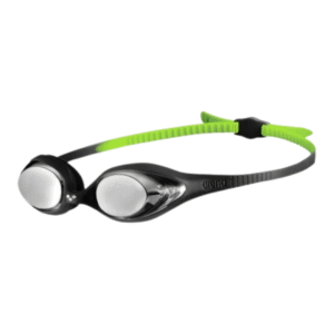 Lentes de Natación Arena Jr Spider Mirror Black Silver Green