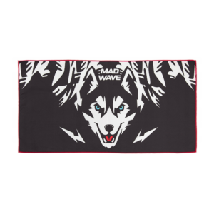 Toalla MADWAVE. MICROFIBRA Tamaño  40*80 cm-Husky Black
