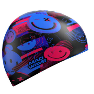 Gorra de Natación de Silicón Mad Wave Adulto Estampada Smiles