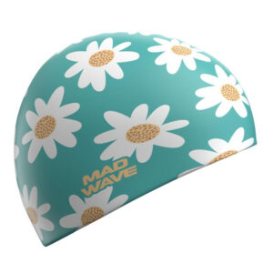 Gorra de Natación de Silicón Mad Wave Junior Estampada Daisies