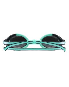 Vista lateral de los lentes de competencia TYR Black Ops 140 EV Silver Mint