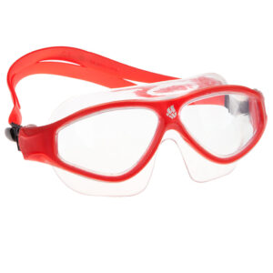 Lentes de Natación Mad Wave Adulto Flame Mask Clear Red