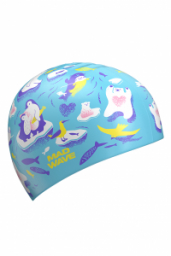 Gorra de Natación de Silicón Mad Wave Junior Estampada Artic