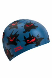 Gorra de Natación de Silicón Mad Wave Junior Estampada Little Devils