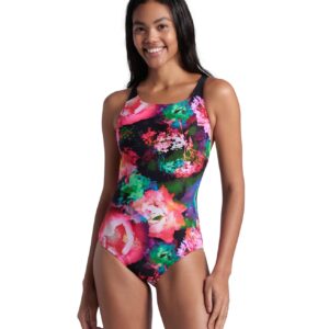 Calzoneta de Natación Arena Mujer Roseland Black-Pink-Multi